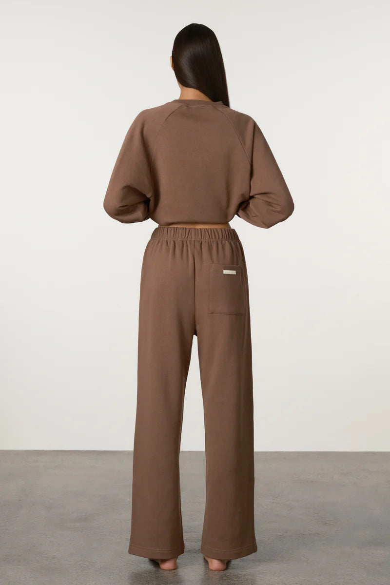 Carob Raglan Sport Sweatshirt