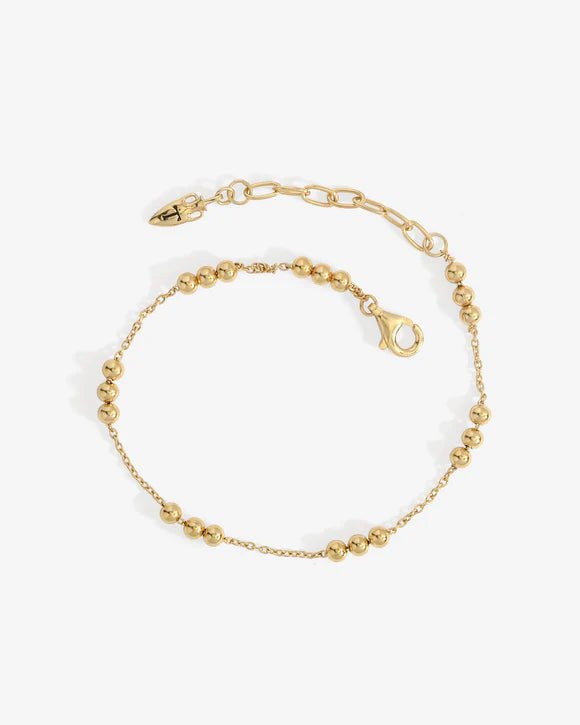 Alba Station Bracelet - Gold Vermeil