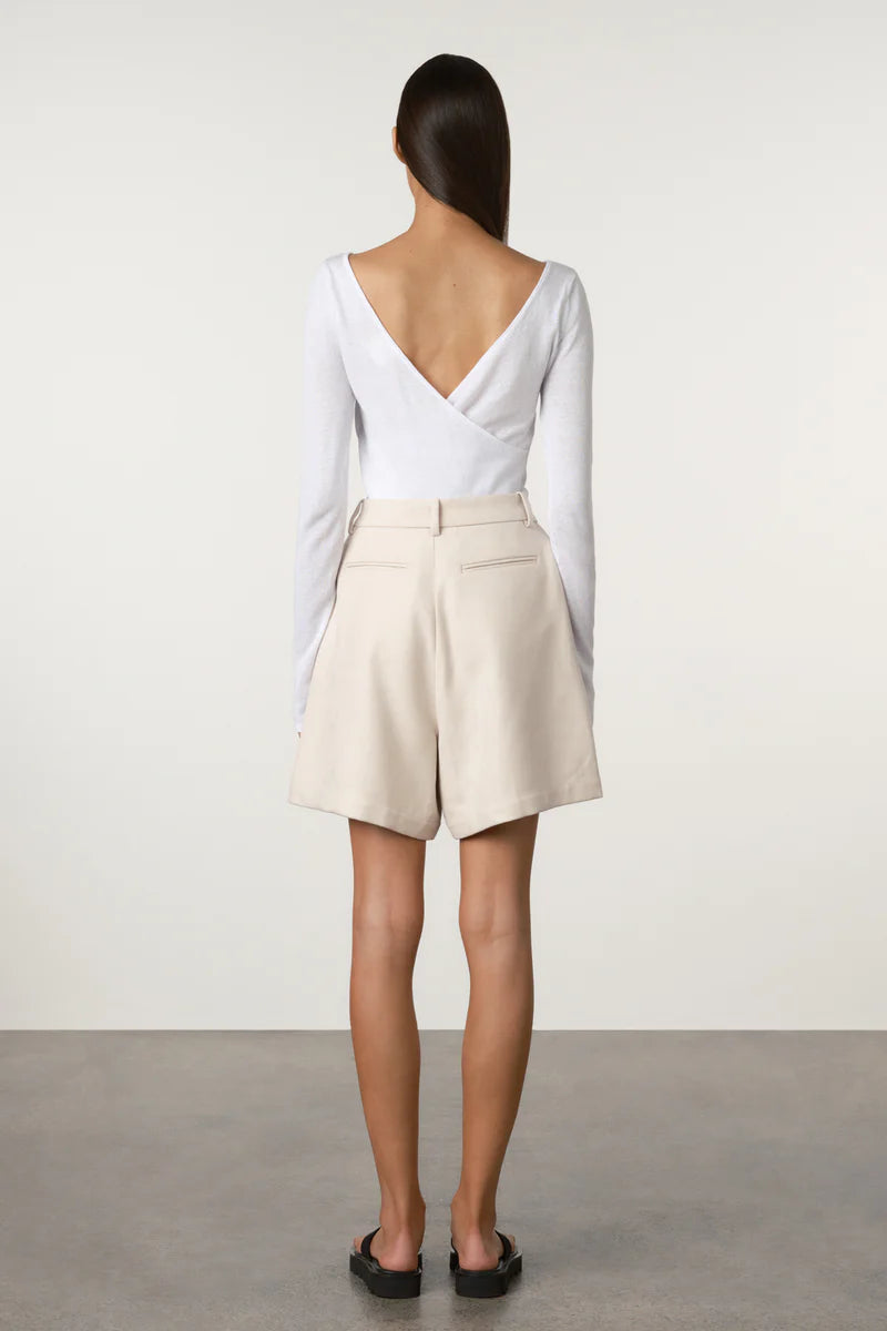 White Layered Knit Top