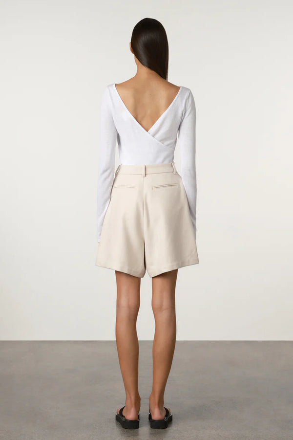 White Layered Knit Top