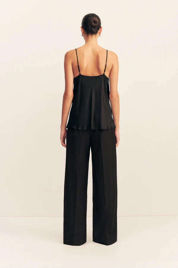 Castro Wide Leg Belted Pant - Black