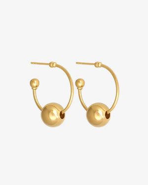 Alba Hoops Medium - Gold