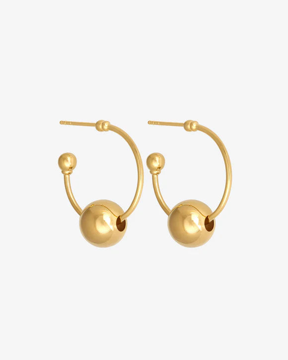 Alba Hoops Medium - Gold