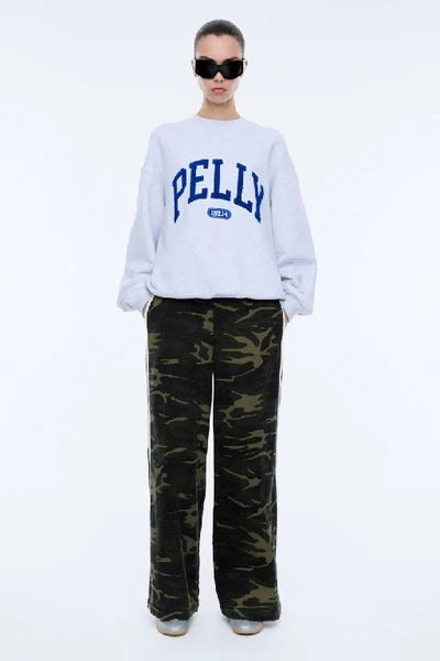 Anniversary Sweatshirt - White Marle/Blue