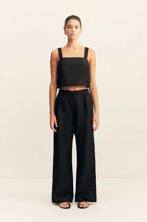 Birdie Scallop Cami - Black