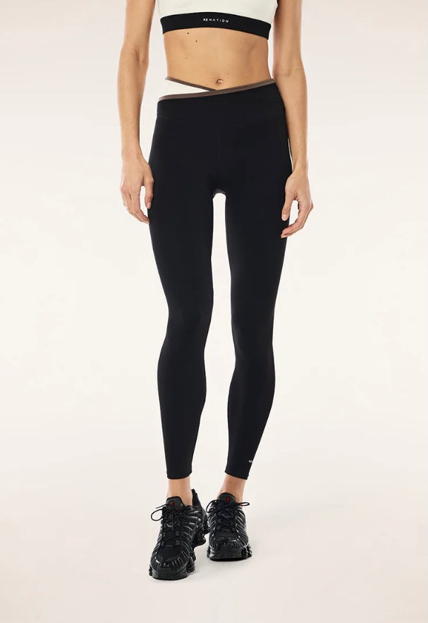 Status Full Length Legging - Black/Walnut