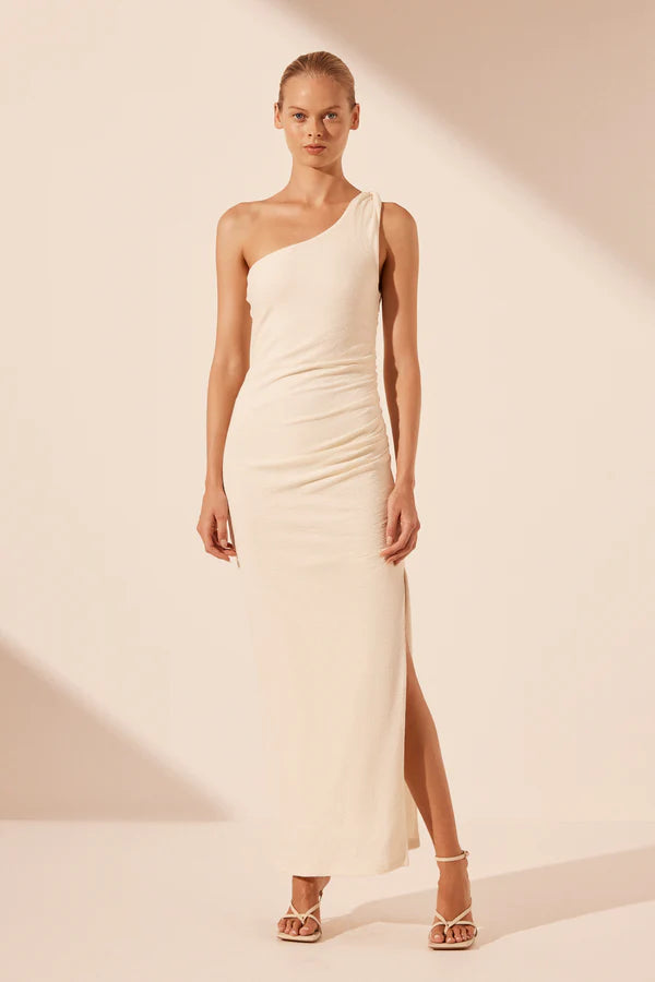 Beau Asymmetrical Twist Maxi Dress