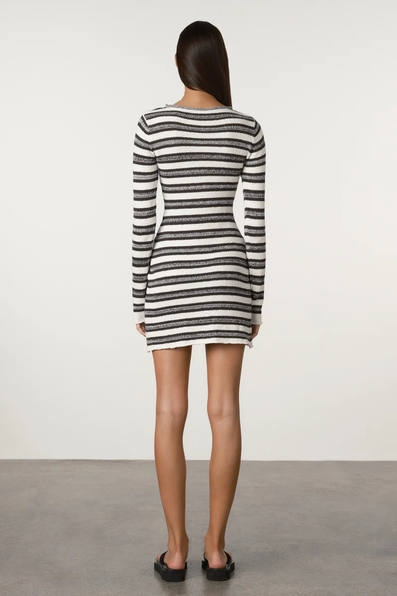 Marle Stripe Textured Knit Dress