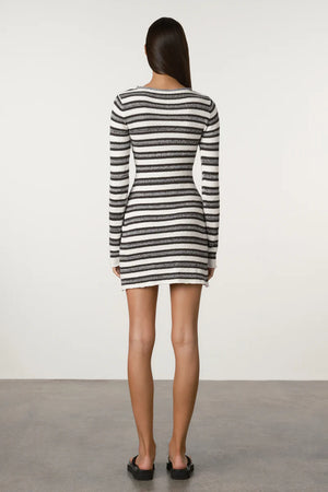 Marle Stripe Textured Knit Dress