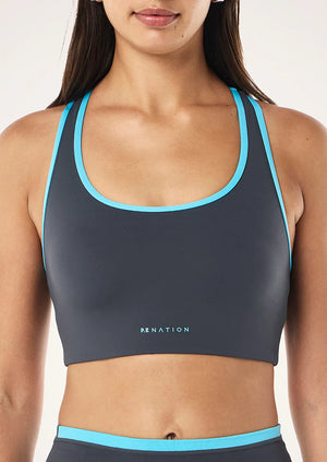 Stellar Sports Bra - Marine Blue/Turquoise