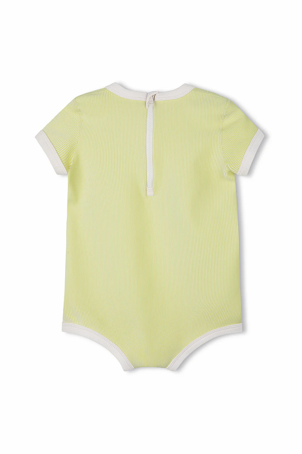 Mini Stripe Rib Infant Onesie - Citrus
