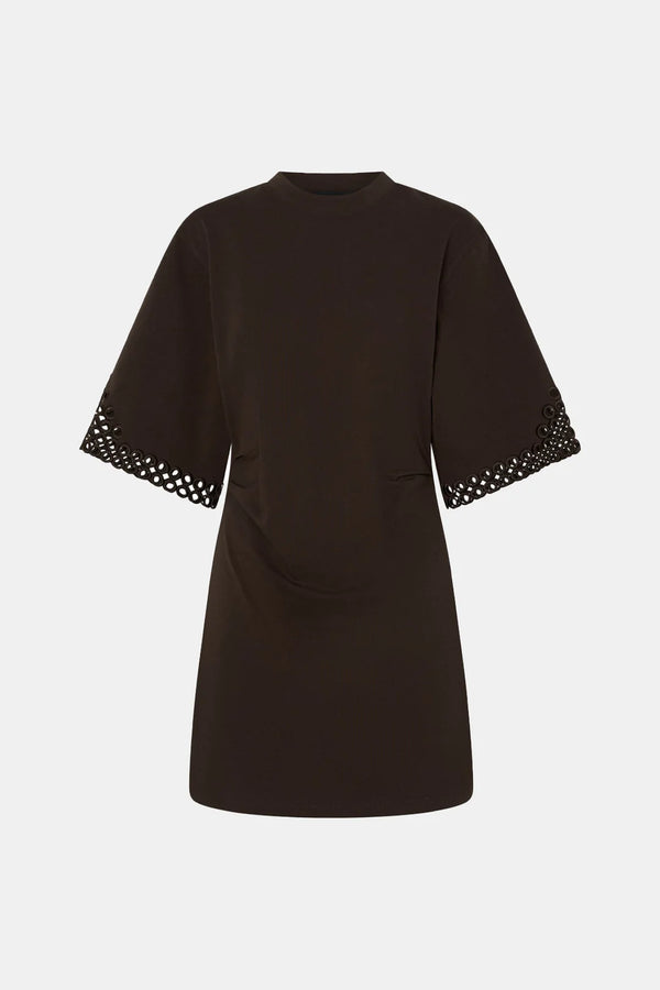 Lolani Mini Tee Dress - Chocolate