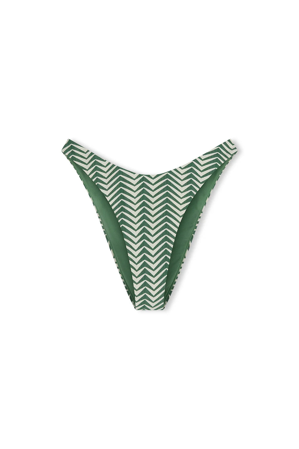 Green Zig Zag Curve Brief