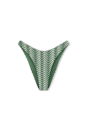 Green Zig Zag Curve Brief