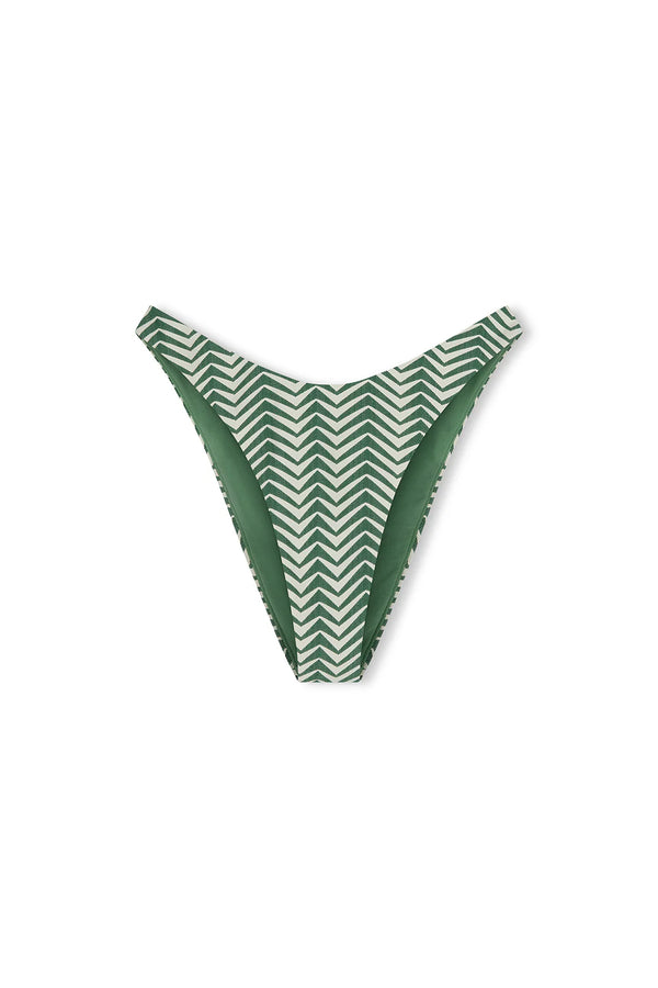 Green Zig Zag Curve Brief