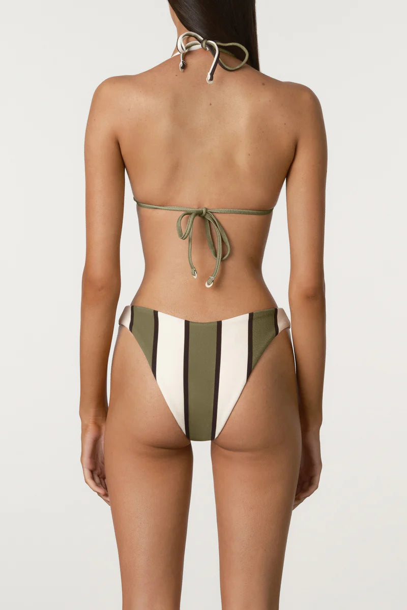 Olive Stripe Triangle
