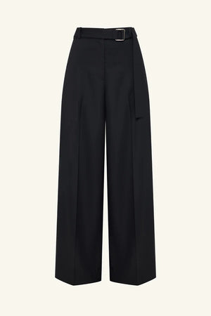 Castro Wide Leg Belted Pant - Black