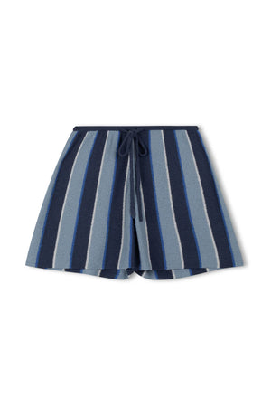 Horizon Stripe Organic Cotton Knit Short