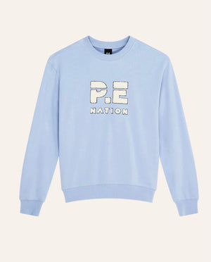 Heads Up Boucle Sweat - Dusty Blue