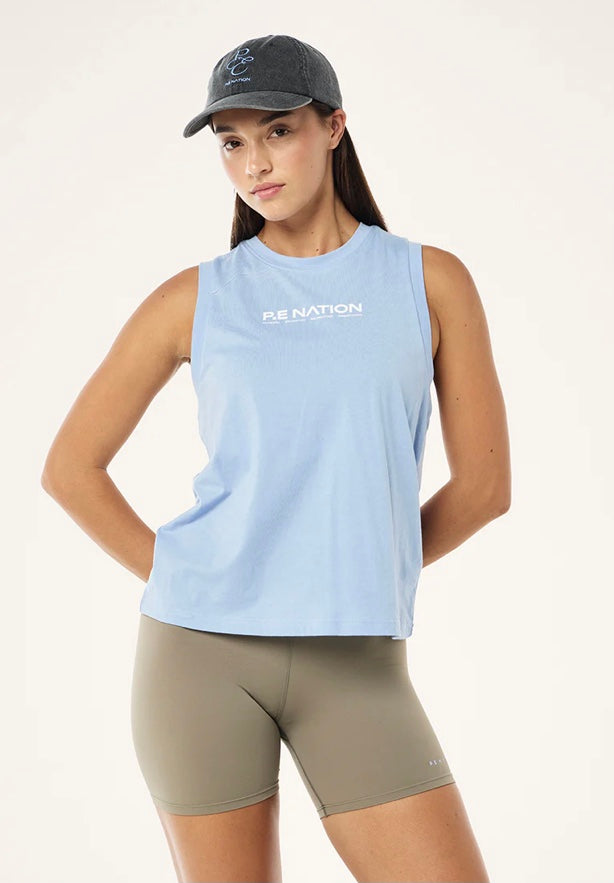 Shuffle Tank - Dusty Blue
