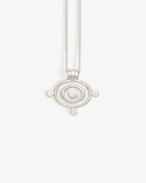 Reign Oval Necklace - Silver