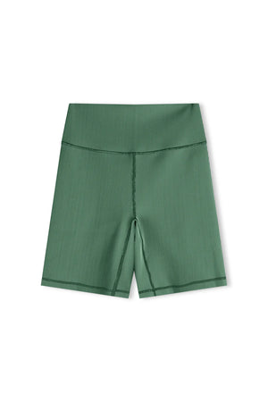 Tallow Green Stripe Rib 7 Inch Short