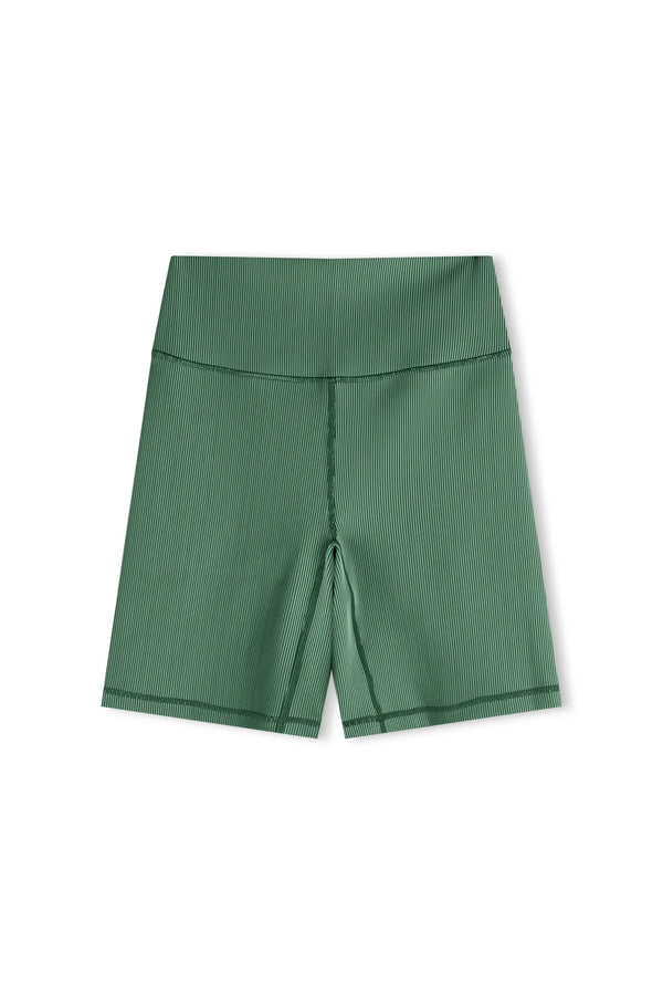 Tallow Green Stripe Rib 7 Inch Short
