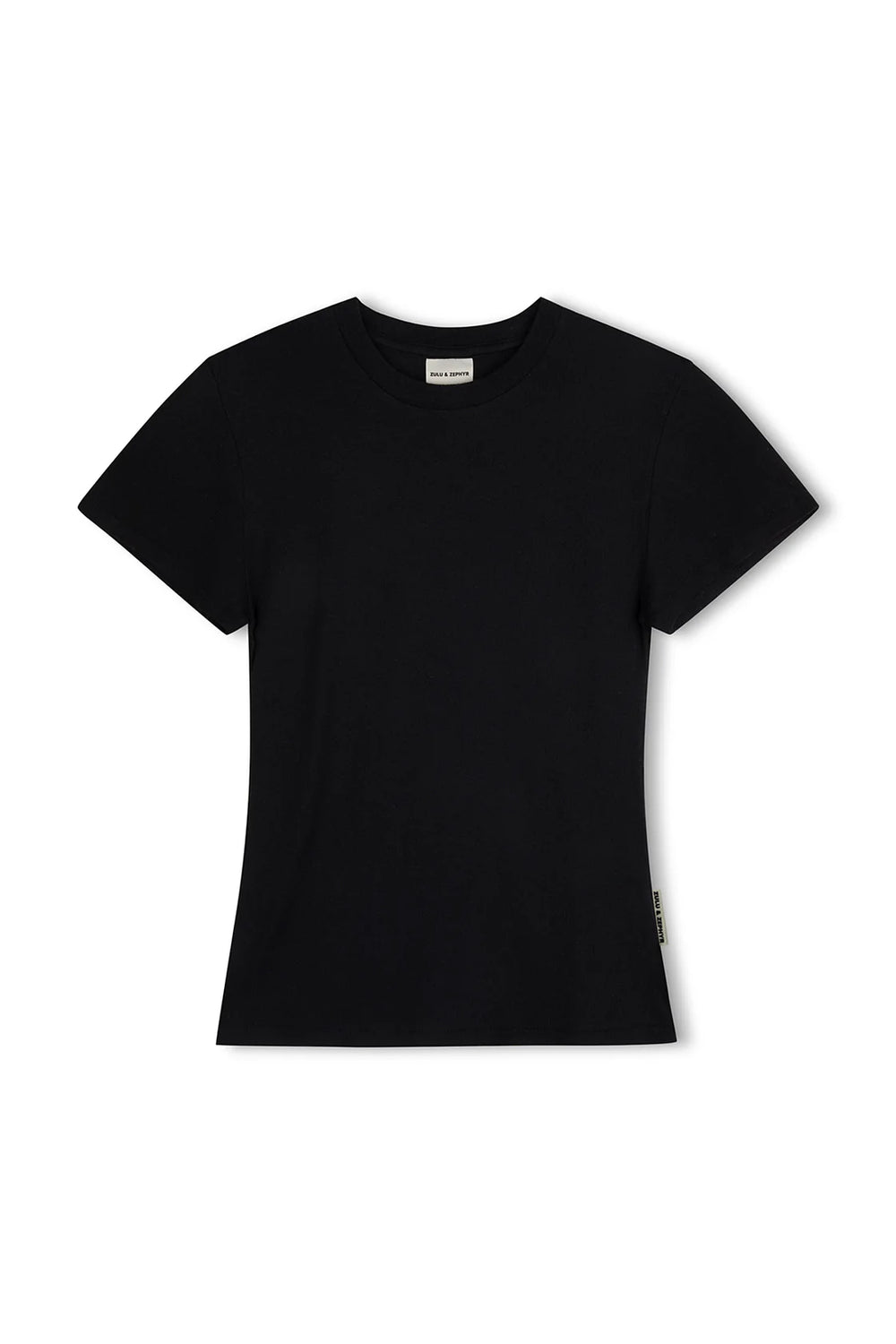 Rib Hemp Jersey Tee - Black