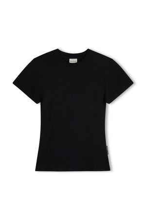 Rib Hemp Jersey Tee - Black