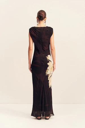 Cazador Maxi Dress - Natural Floral