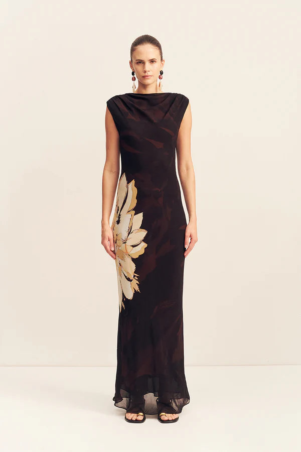 Cazador Maxi Dress - Natural Floral