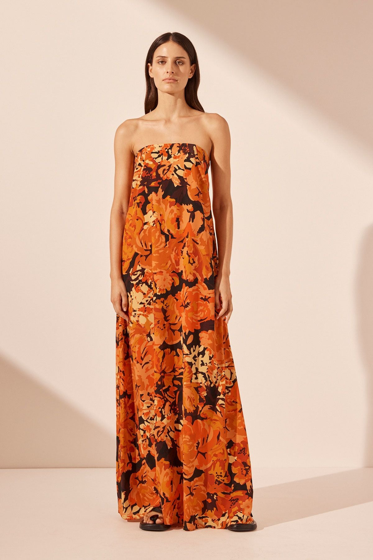 Santos Strapless Column Maxi Dress