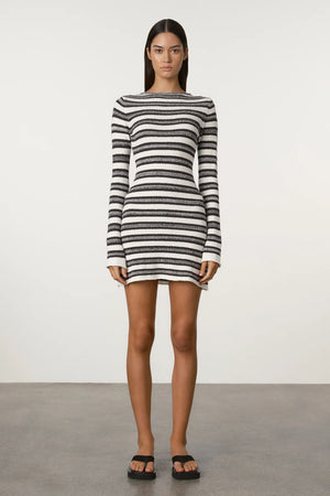 Marle Stripe Textured Knit Dress