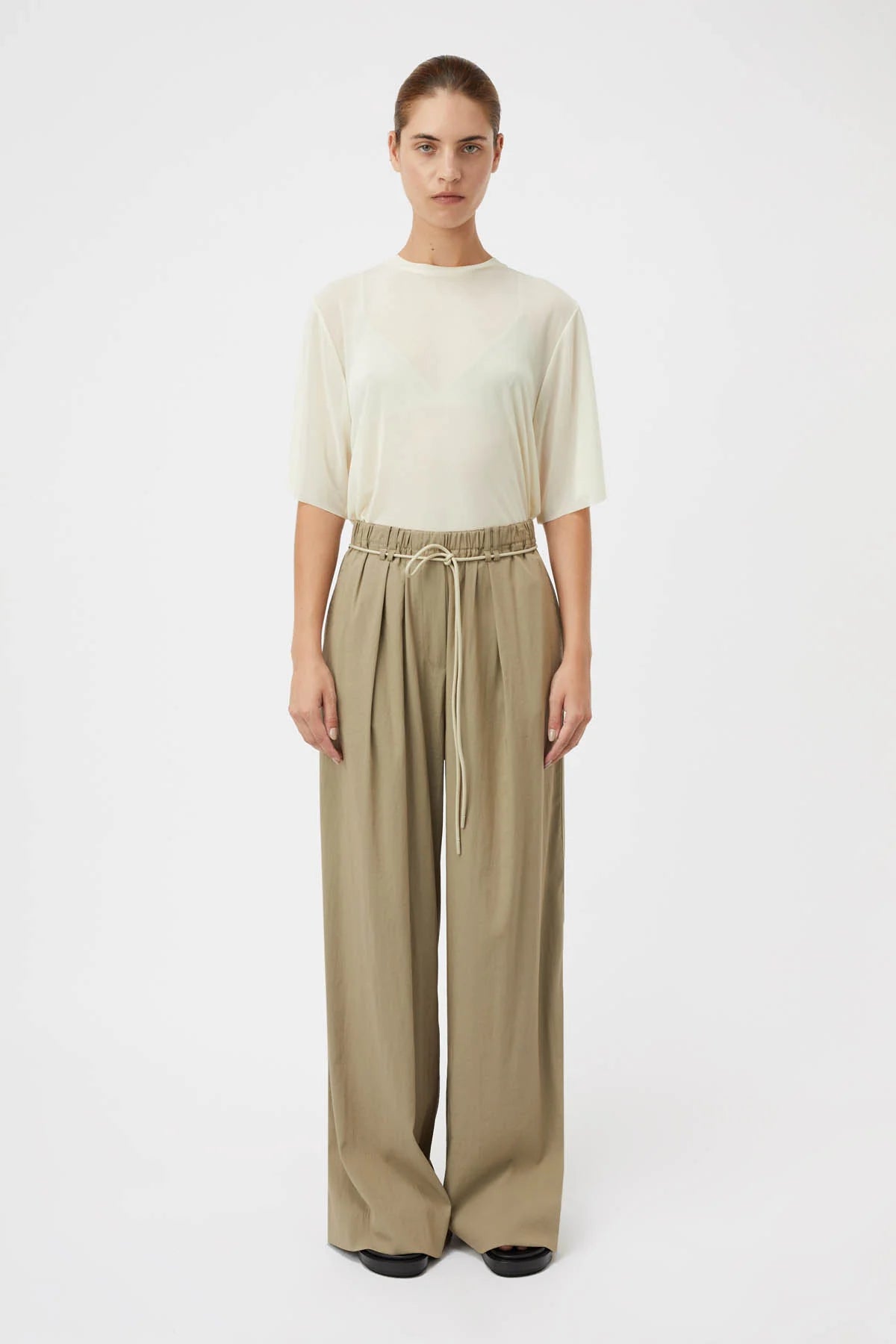 Marie Sheer Top - Soft Lemon
