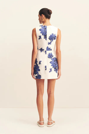 Enya Draped Mini Dress - Midnight Wallflower