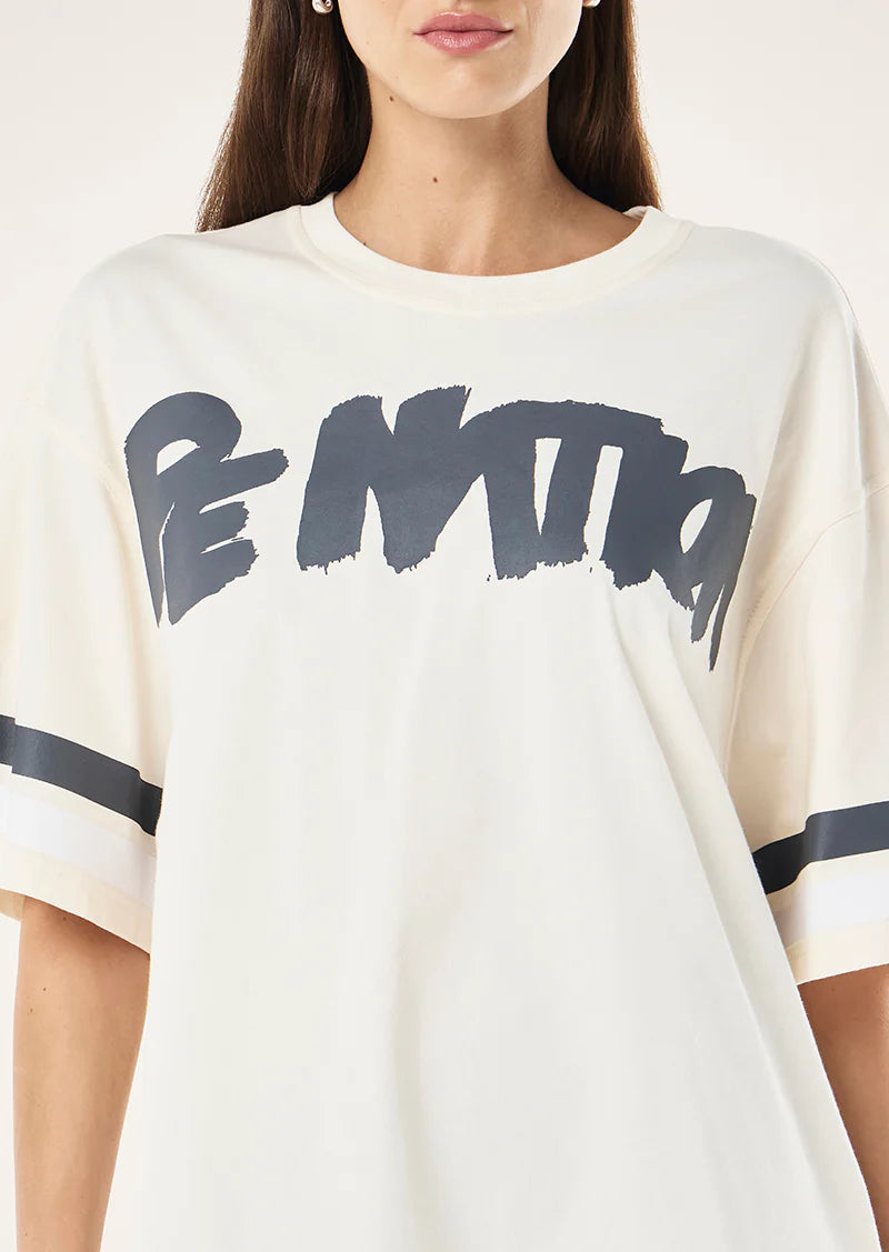 Frontline Oversized Tee - Whisper White
