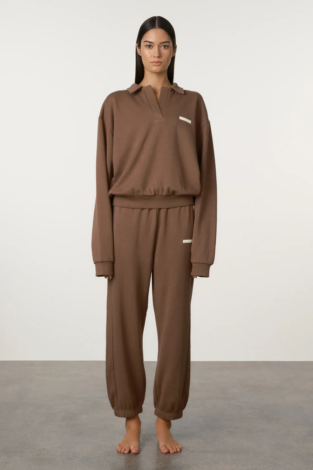 Carob Cuffed Sport Sweatpant