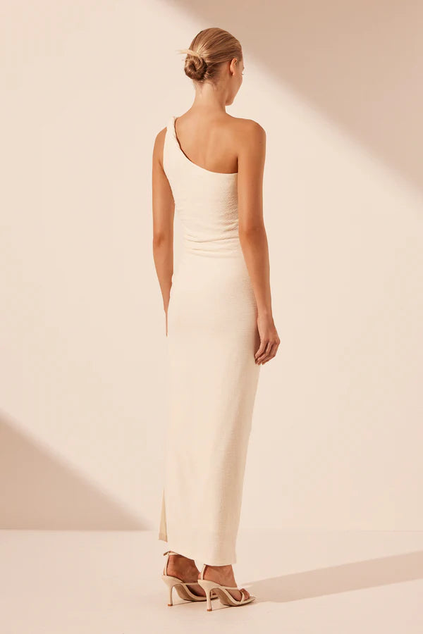 Beau Asymmetrical Twist Maxi Dress