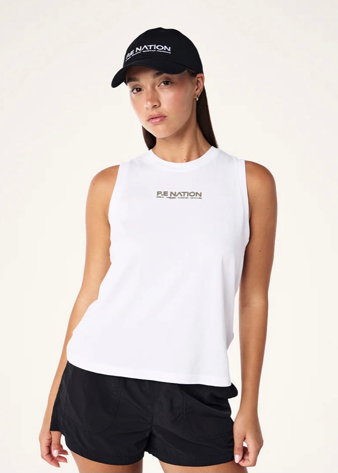 Shuffle Tank - Optic White & Khaki