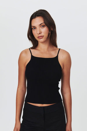 Liat Knit Singlet - Noir