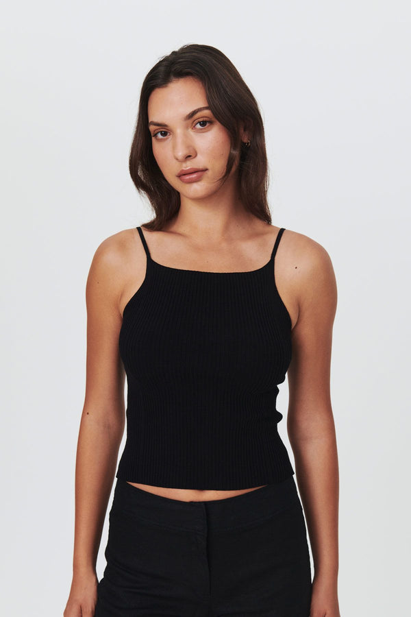 Liat Knit Singlet - Noir