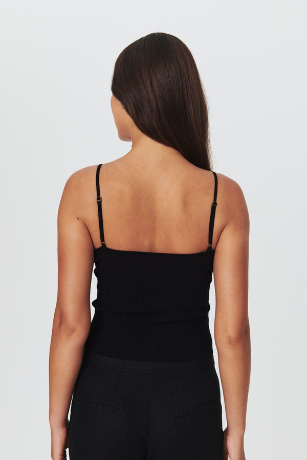 Liat Knit Singlet - Noir