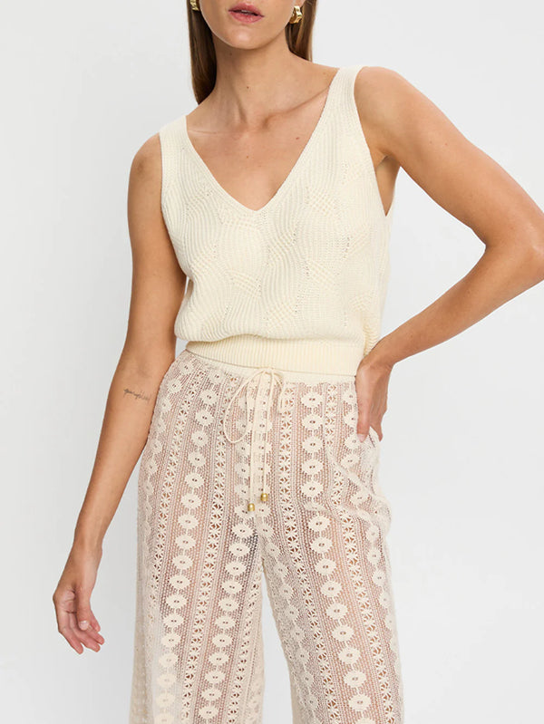 Aloe Knit Cami - Natural