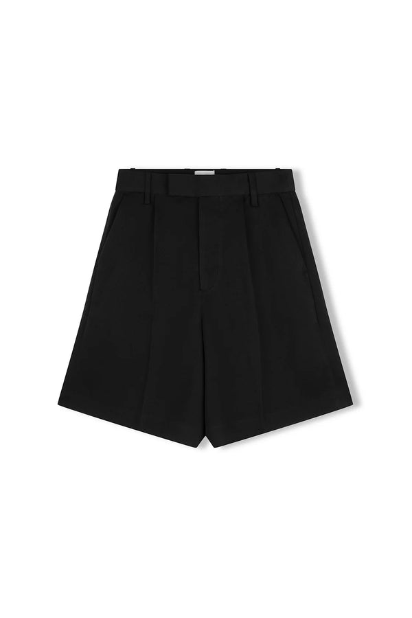 Black Recycled Tailored Short