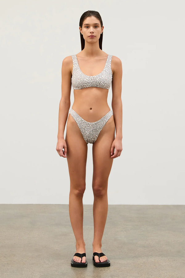 Micro Leopard Crop Bralette