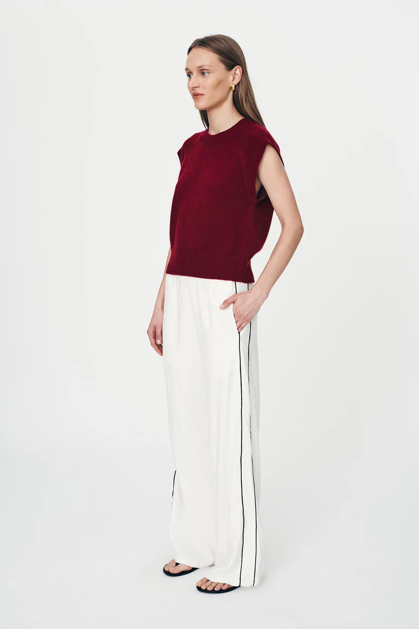 Kaia Straight Pants - Bone