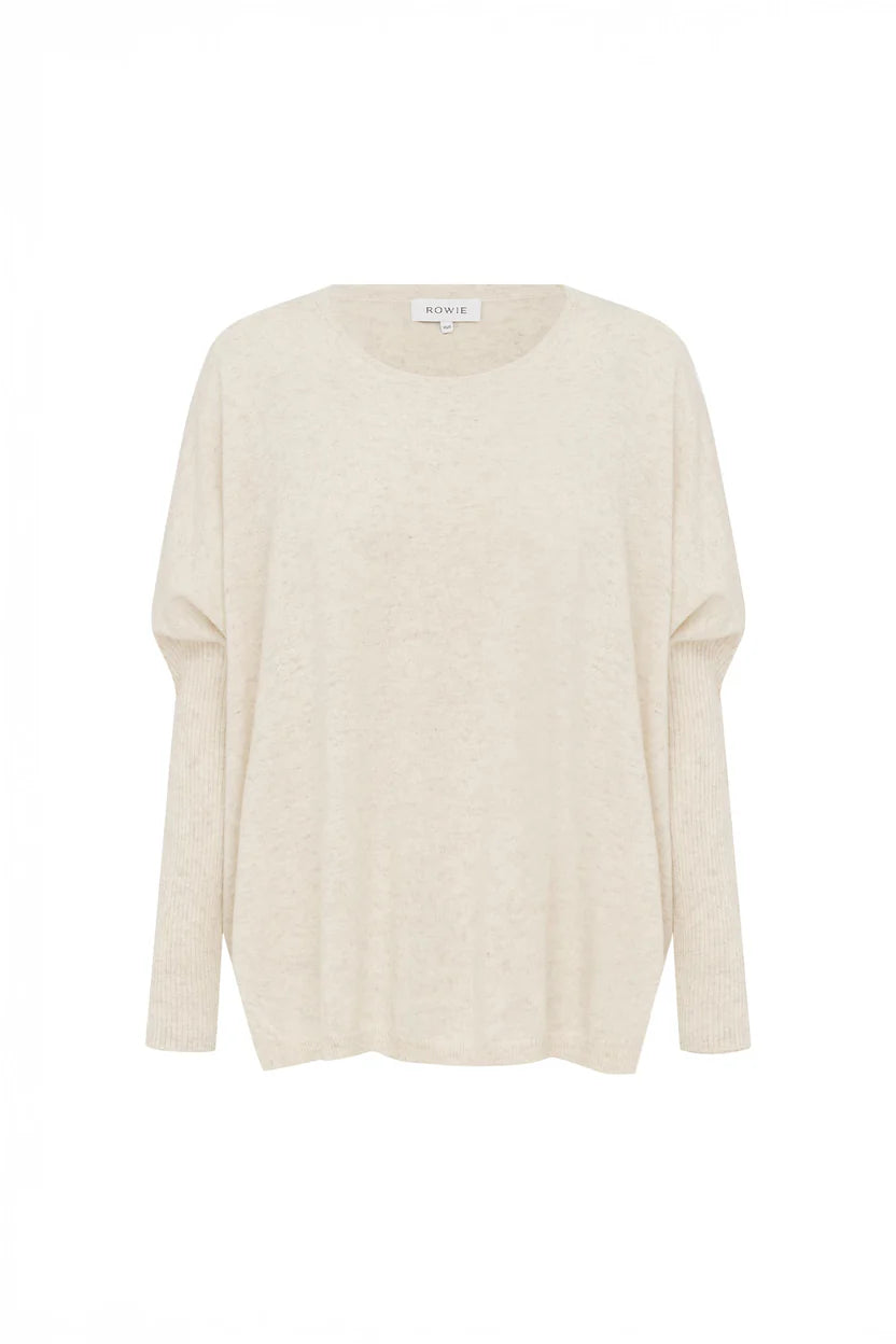 Enzo Merino Knit Jumper - Oat Marle