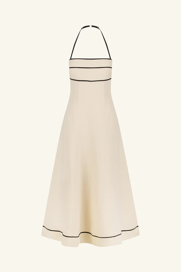 Billie Contrast Panelled Midi Dress