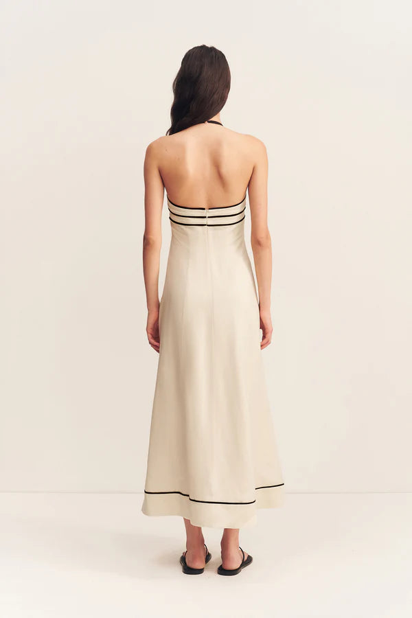 Billie Contrast Panelled Midi Dress