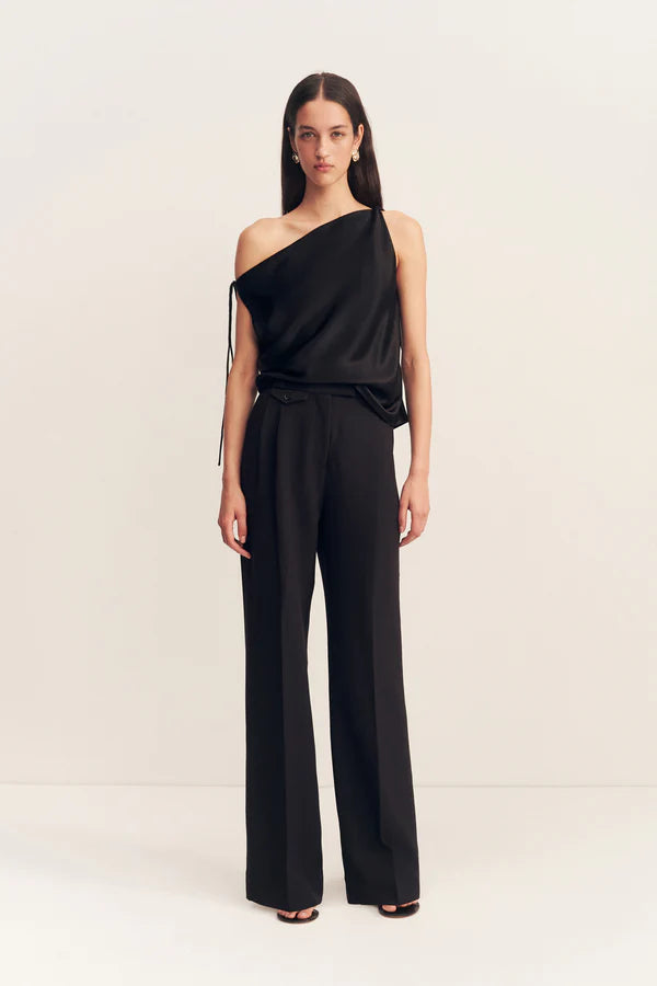 Savanna Tie Top - Black